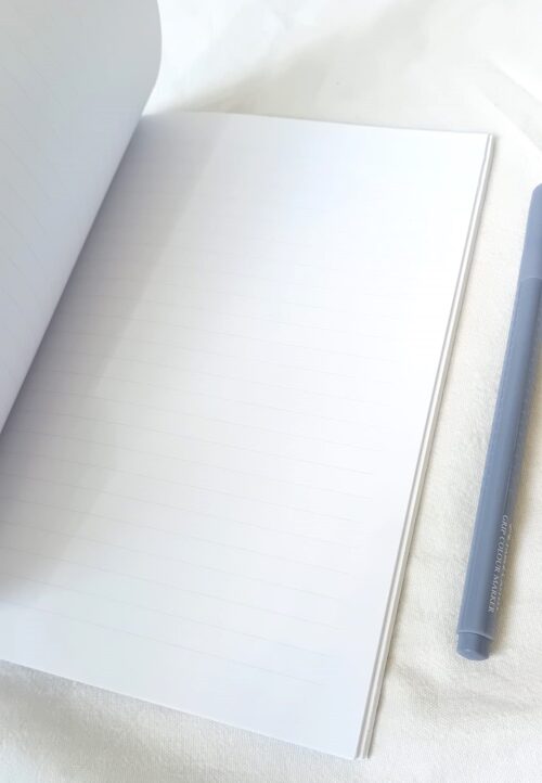 Carnet A5 fait main illustré, 36 pages lignées, papeterie artisanale création unique