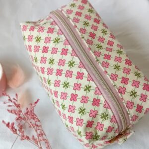 Trousse multicolore en coton fait main